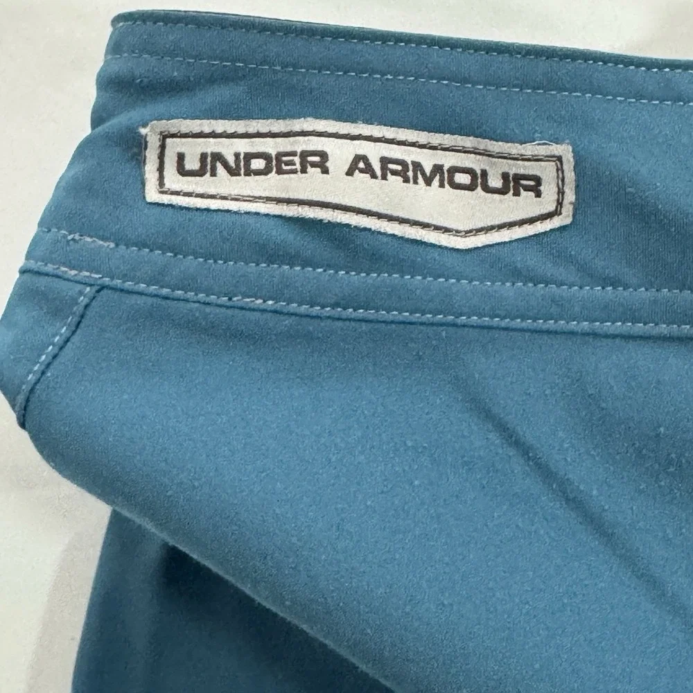 Under Armour Board Shorts Men's 36 Zipper Pockets Blue Quick‎ Dry Lightweight